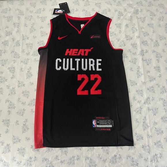 NBA Jimmy Butler Miami Heat Icon Edition Black Swingman Nike #22 Jersey - Picture 1 of 6